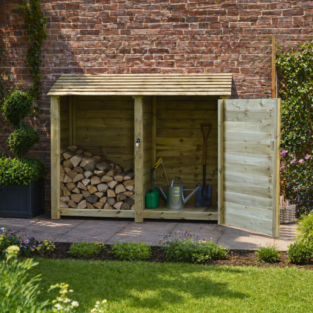 7 Ft. x 3 Ft. Log & Tool Store - Double Bay Multi Storage Unit