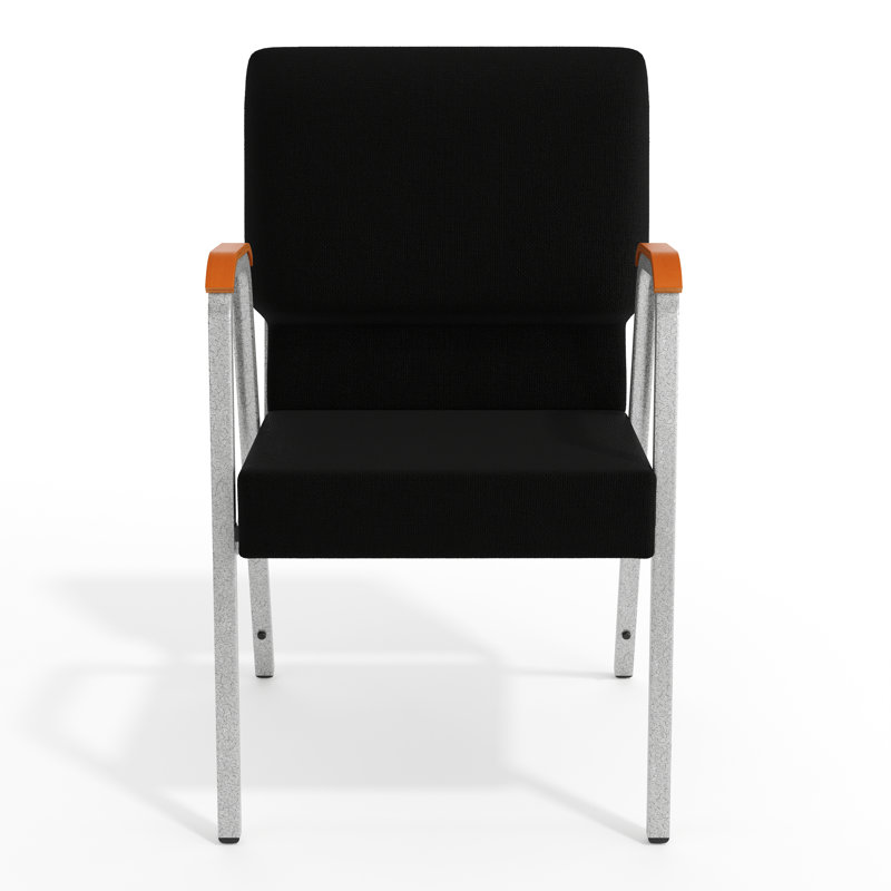 Chaise de jardin empilable avec accoudoirs Judea, Noir