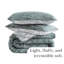Ensemble de courtepointe réversible traditionnel en microfibre Winter Brush-676082831-676082828
