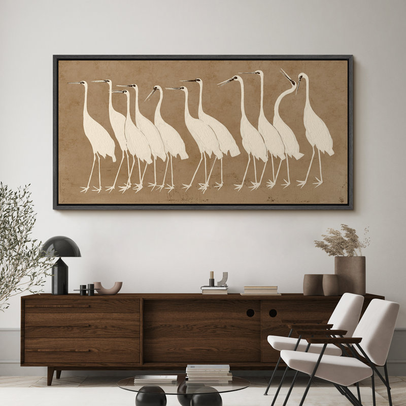 Reproduction d'art sur toile encadrée, H 30 po x l 60 po, Noir, noir, noir, noir