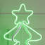 Darrisha Noble Green Neon Style Lit Christmas Tree 50cm Figurine Novelty Light