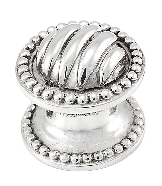 Sanzio Mushroom Knob, 1" H x 1" W x 1" D, Polished Nickel