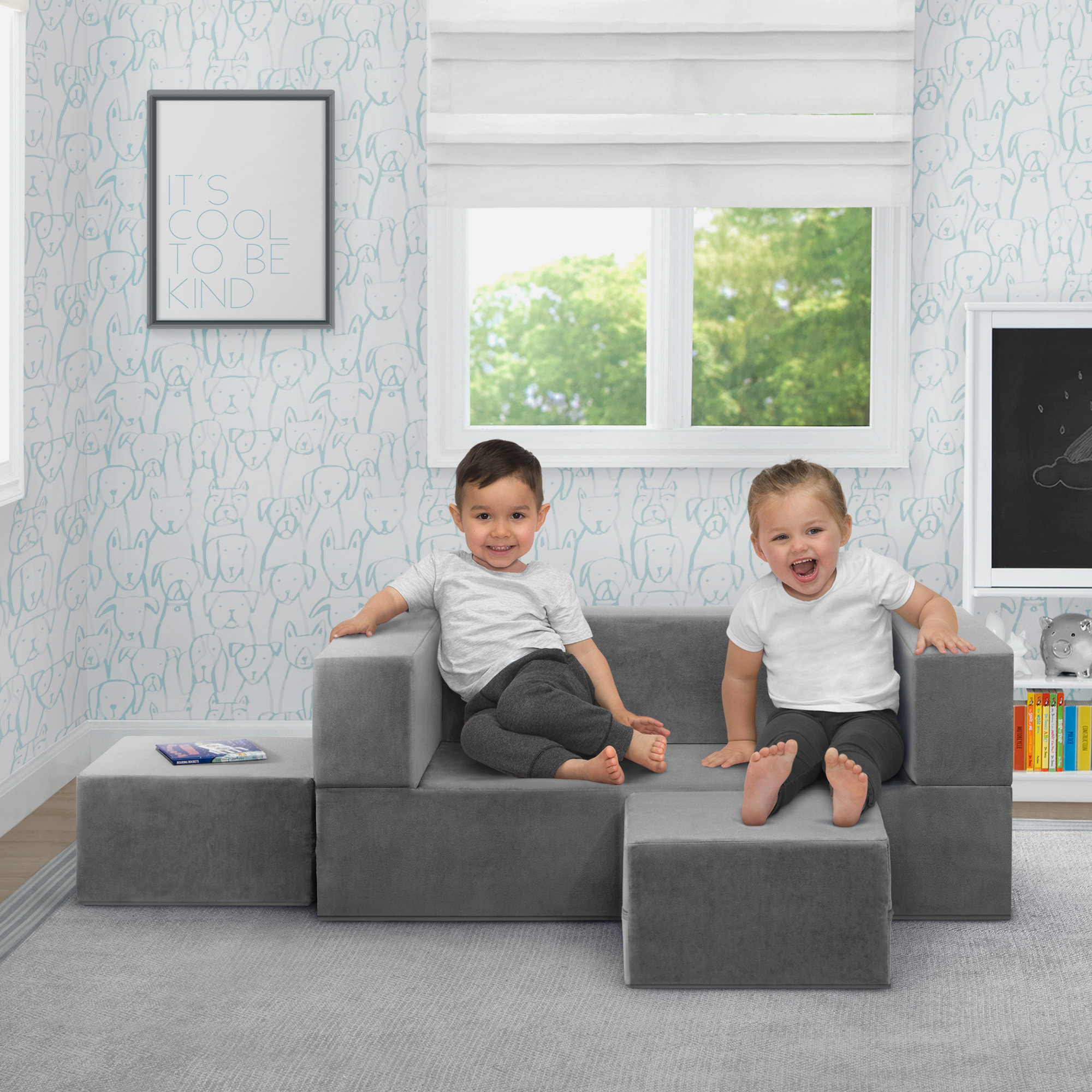 Kids Foam and Ottoman