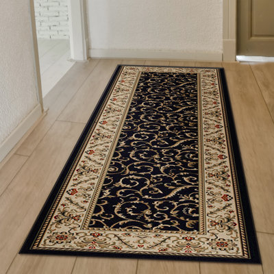 Weisgerber 1599 Traditional Oriental Black Area Rug