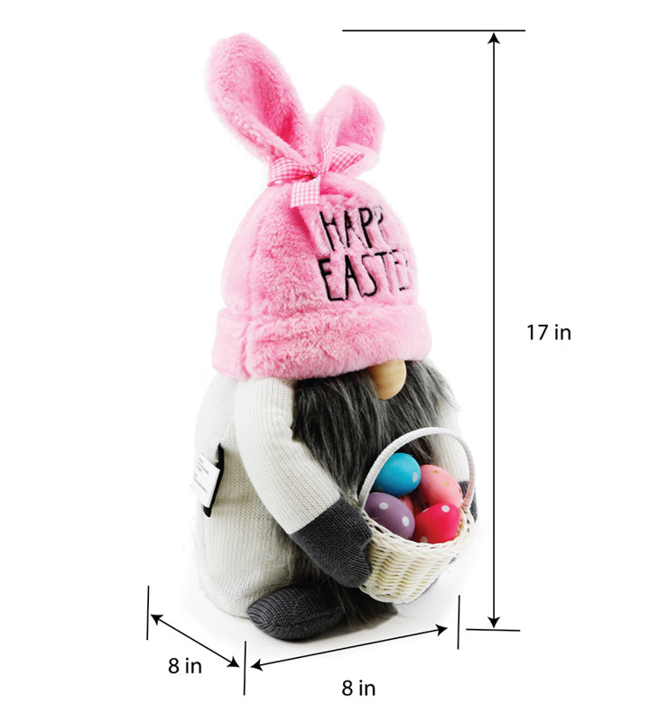 Gnome de Pâques Rae Dunn avec panier à œufs de Pâques