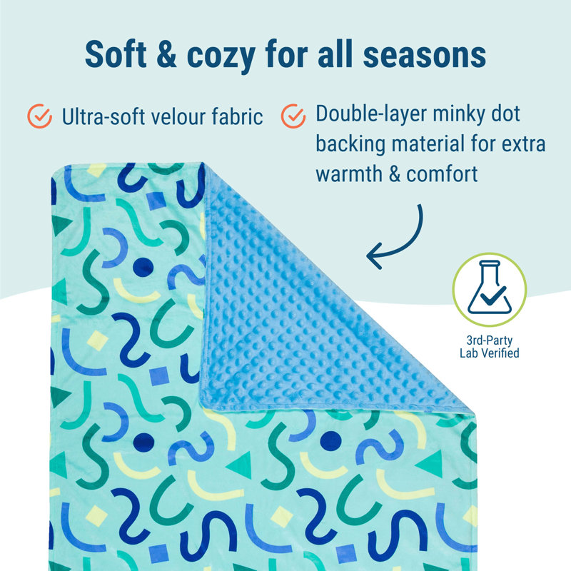 Couverture pour bébé Wildkin, Bleu confetti
