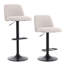 Neshay Swivel Adjustable Height Upholstered Bar Stool-117757534