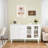 55.1"W Farmhouse Buffet Cabinet With 3 Drawer-109204480