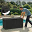 Coffre de terrasse verrouillable 75 gallons avec roulettes Decksplore-112807114