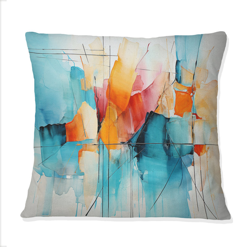 Coussin Collage Symphony I - Abstract Collages