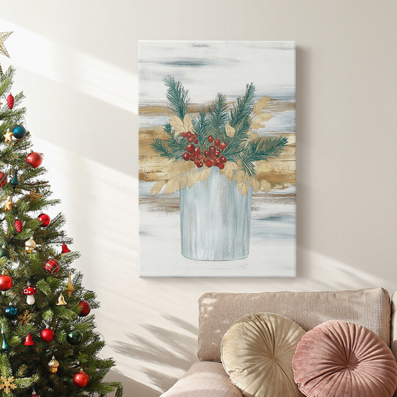 Art des Fêtes de Noël - Toile tendue avec châssis CLxxl, H 27 po x l 18 po