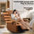 Abdou  Fraher Top Grain Genuine Leather Recliner, Small Swivel Rocker Recliner Chair,manual Recliner Chair For Living Room, Bedroom, Home Theater,rv-78957007