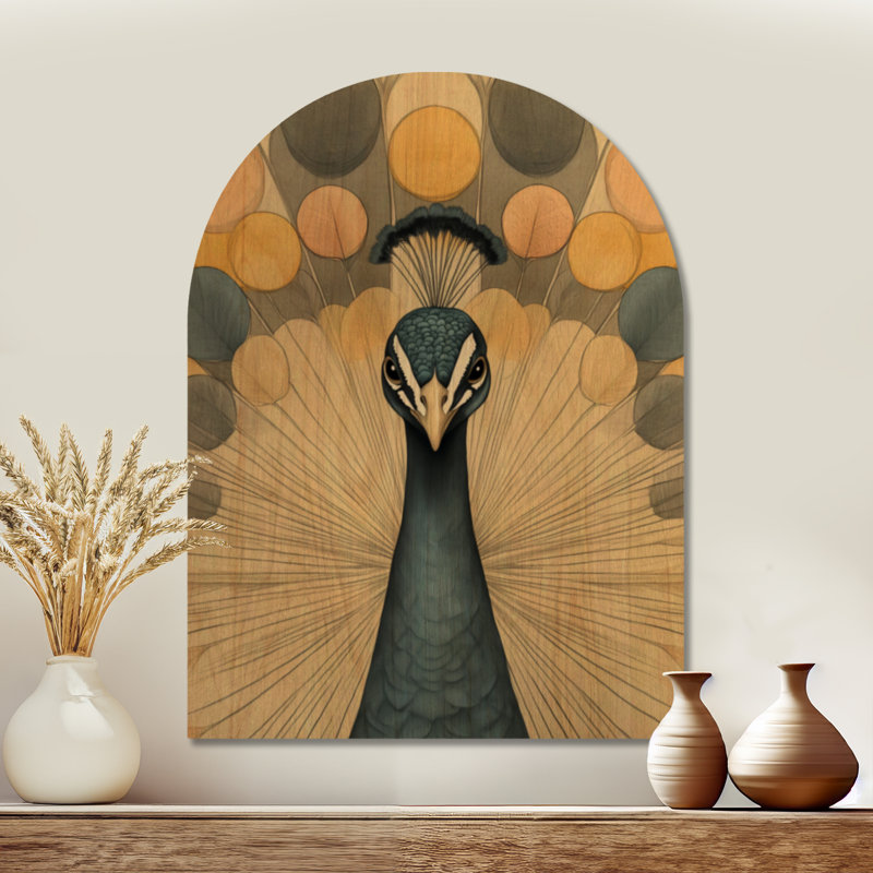 Décoration murale arquée en bois Frederickson I - Boho, H 40 po x l 30 po, Arche