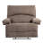 Oversized Manual Recliner Chair Sofa For Living Room-140417945