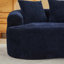 Causeuse incurvée, petit canapé en chenille avec 3 coussins, canapé profond pour appartement, salon, aucun assemblage requis