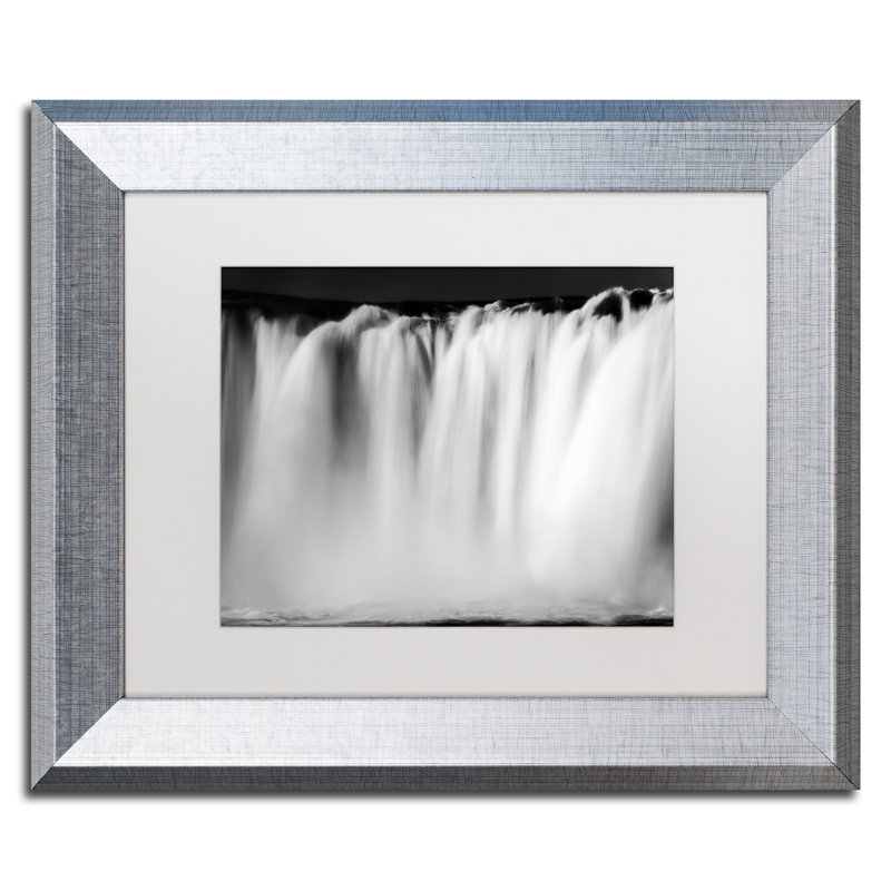 Fadel «River», reproduction de photo sur toile, H 11 po x l 14 po x P 0,5 po, argent