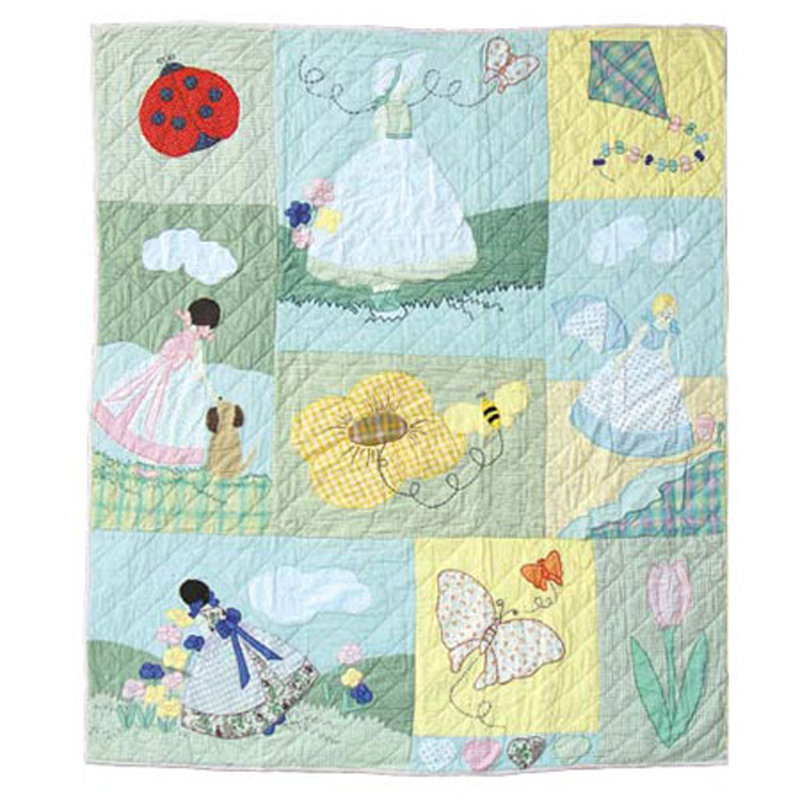 Sundress Quilted Throw Blanket