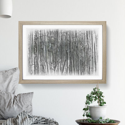 Forest Woodland - Picture Frame Drawing