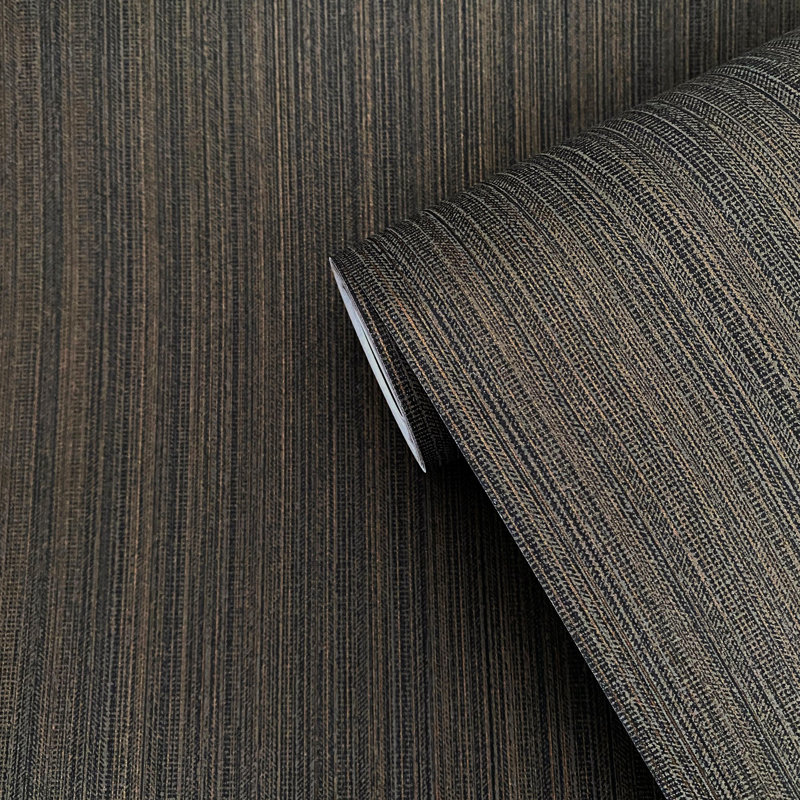 Rouleau de papier peint à rayures verticales Boutique Shimmery, Bronze