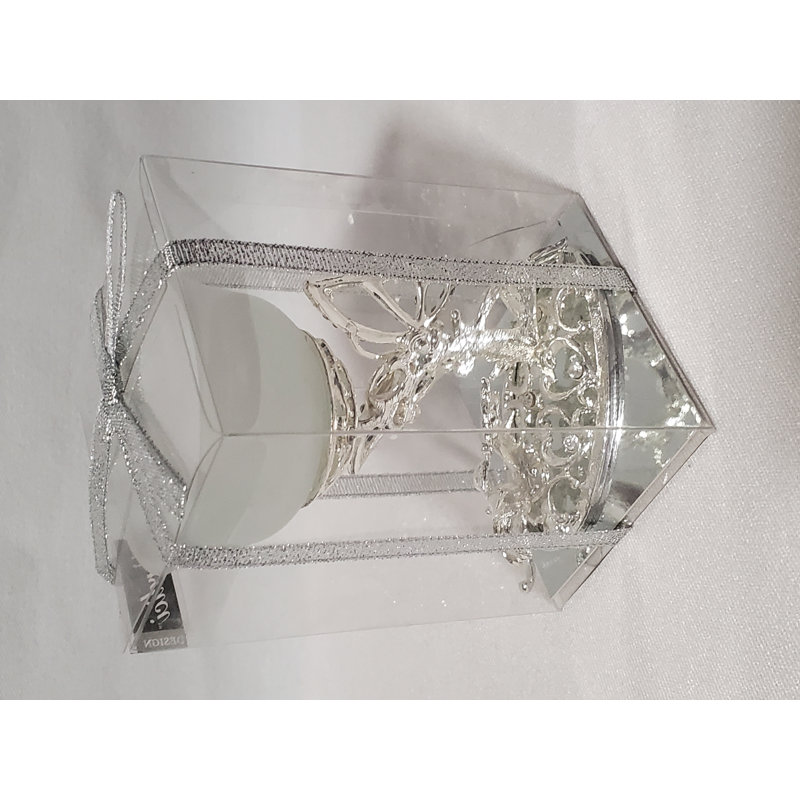 Photophore en verre 4 po H