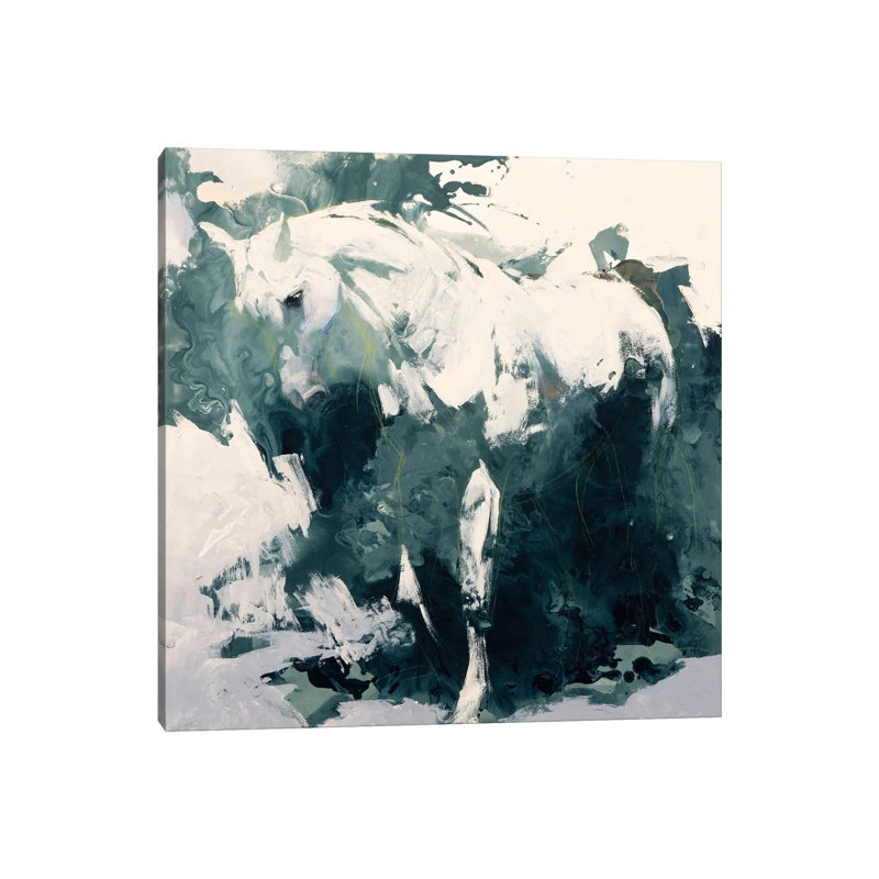 Study In Green by Julie T. Chapman - Wrapped Canvas Painting, 66.04 cm H x 66.04 cm W