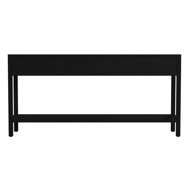 Lark 3 Drawer 65" Console Table, Black