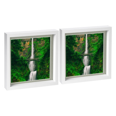 Nicola Spring - 10" x 10" White 3D Box Photo Frames