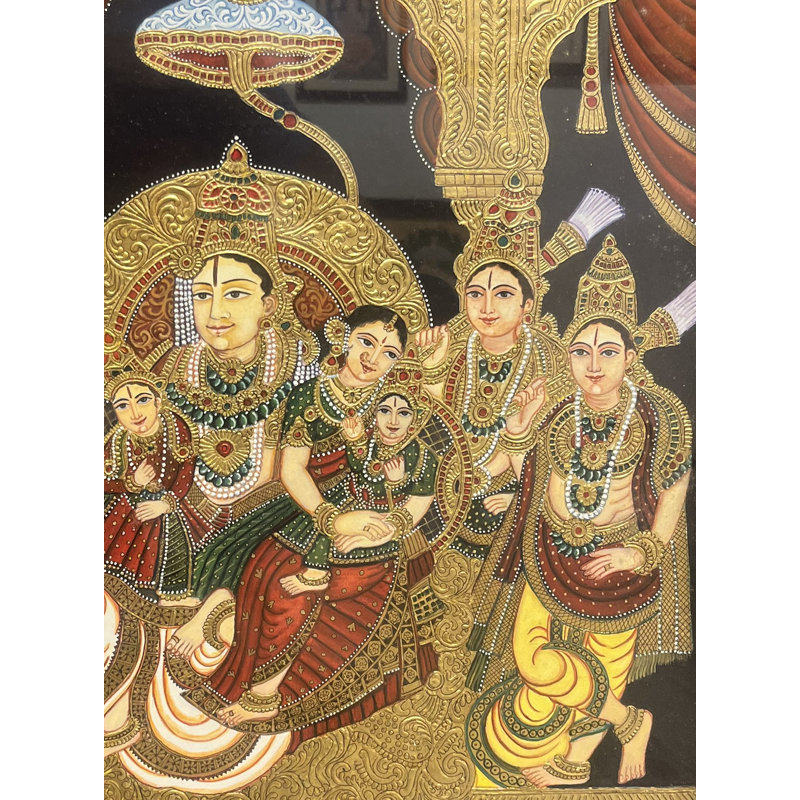 Rama's Court MySore traditionnel | Aquarelles | Avec cadre | Shagun Sengar Shah