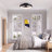 20'' Dianeshia Flush Mount Dimmable Ceiling Fan with LED Lights-1221381297