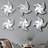 Windmill Shaped Wall Mirror