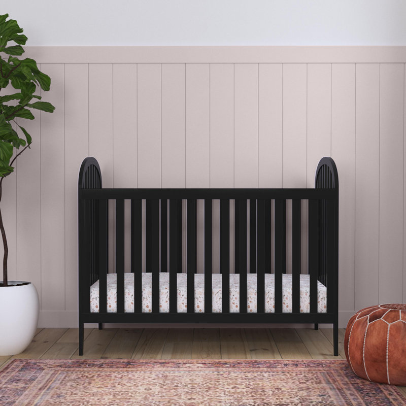 Beau 3-In-1 Convertible Crib, Ebony