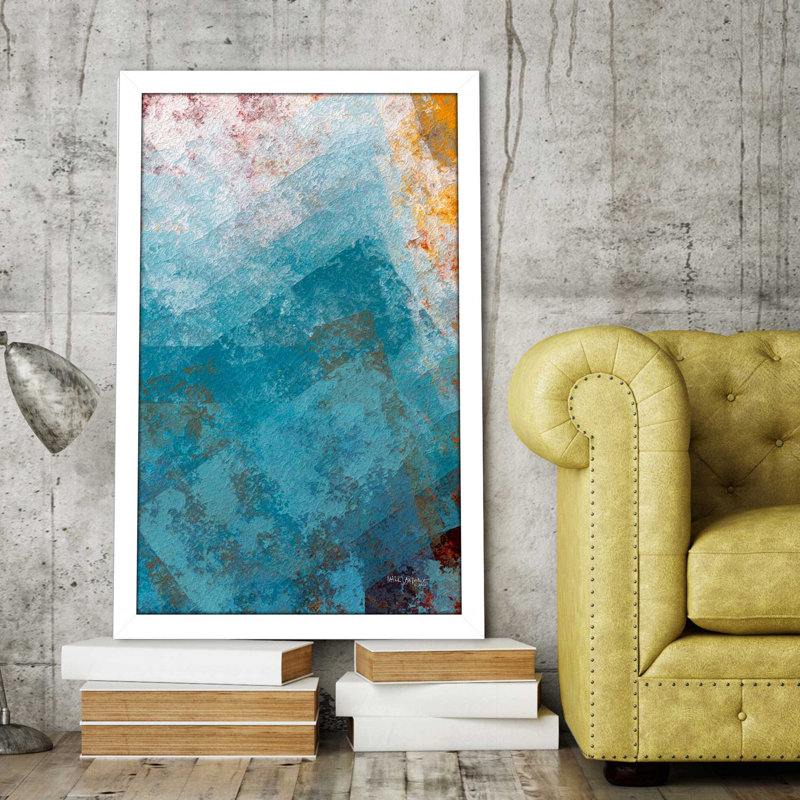 Matthew 6: 21 «Where Is Your Treasure» - peinture, H 49,5 po x l 33,5 po x P 1 po, Cadre blanc