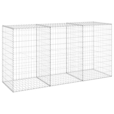 Gidget vidaXL Gabion Basket with Lids, Galvanized Steel Gabion Wall, High Load Capacity
