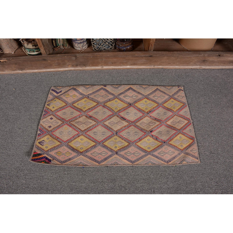 Tapis Boho, tapis de cuisine, tapis tissés à plat beige, tapis rétro, tapis turc, kilim, tapis de porte