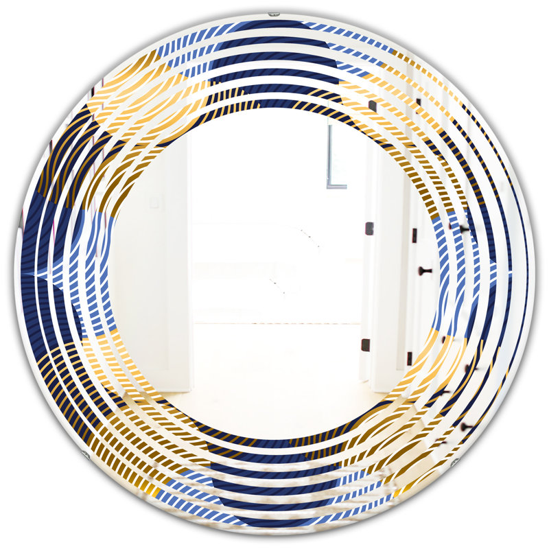 Miroir mural Wave Luxury Waves II, H 31,5 po x l po