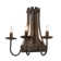 Rustic Lodge 3 - Light Candle Wall Light