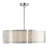 5-Light Drum Chandelier, 22 Inch Satin Nickel Finish, Modern Ceiling Light Fixture for Dining Room, Kitchen, or Bedroom-954870708