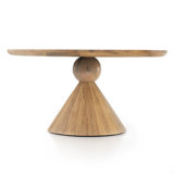 Bibianna Round Solid Wood Dining Table