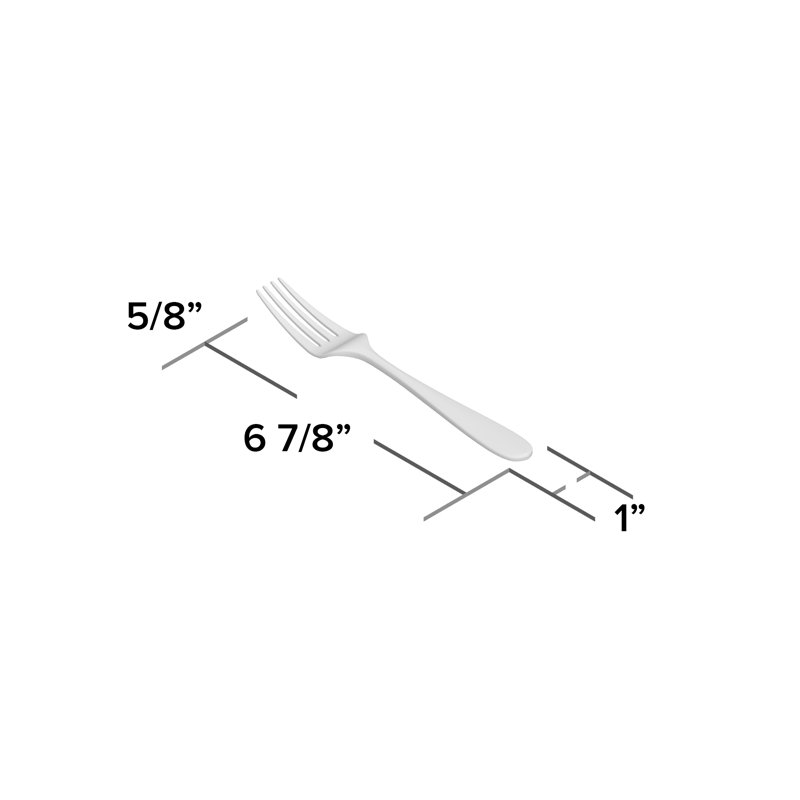 Classic Satin Stainless Steel Salad / Dessert Fork