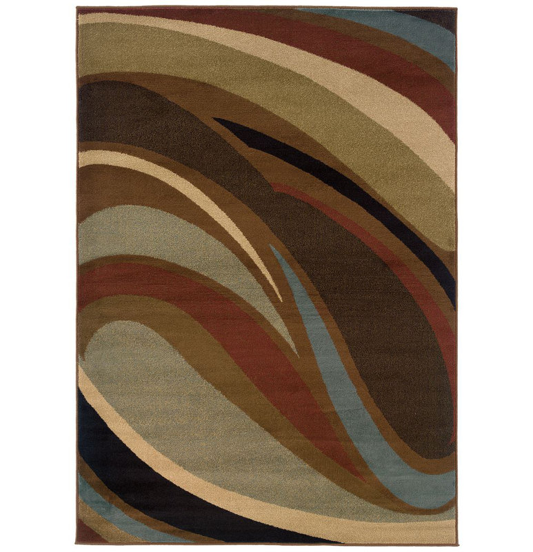 Abstract Indoor Rug, Rectangle 1'10" x 3'3"