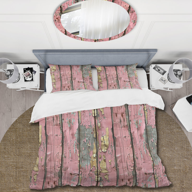 Ensemble de housse de couette Petal, Housse de couette très grand + 2 taies décorativ