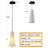 Rennata Height Adjustable Luxurious Kitchen Island Alabaster Conical Black Pendant Lights(Set of 3)-513232939