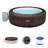 Bestway Saluspa Airjet Inflatable Hot Tub W/ Energysense Cover, Brown-130669214