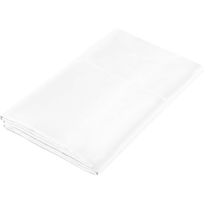 Certified Organic Full Flat Sheet Only - 100% Organic Cotton Sheets With Luxurious Soft And Breathable 500 Thread Count Sateen Weave Finish - Gots & Fairtrade Certified (White, Full)