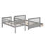Lit superposé simple au dessus d'un lit double avec tiroirs Jhala Kids-1044908635