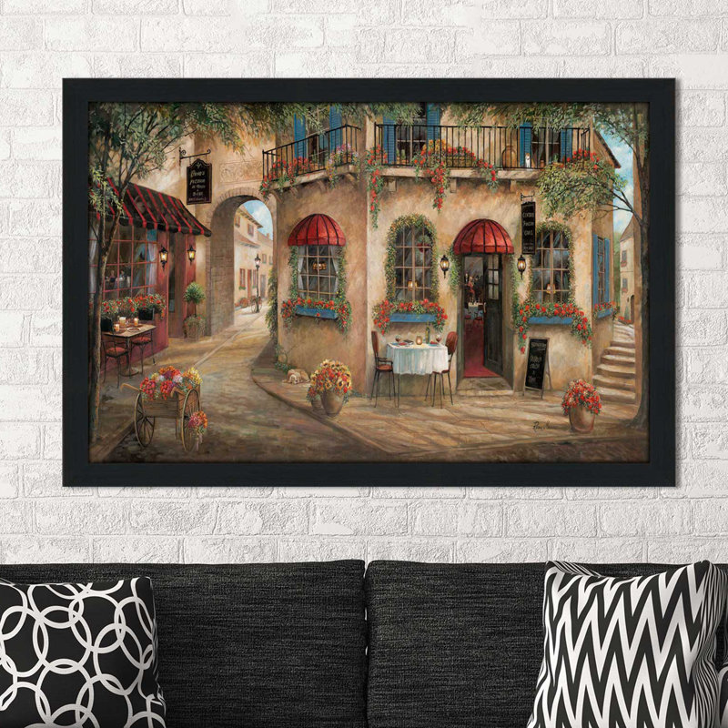 " Ginos Pizzaria " by Ruane Manning, 21.5" H x 27.5" W x 0.75" D