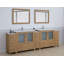  Ensemble de meuble-lavabo double 108 "avec miroir 108"-106870223