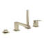 Eurocube Deck Mounted Roman Tub Faucet-1135423212