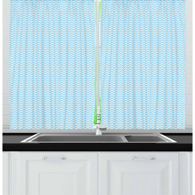 Chevron Tailored Kitchen Curtain