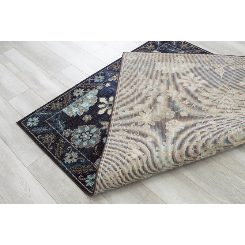 Tapis bleu nuit Boulton, Rectangle 5 pi x 7 pi